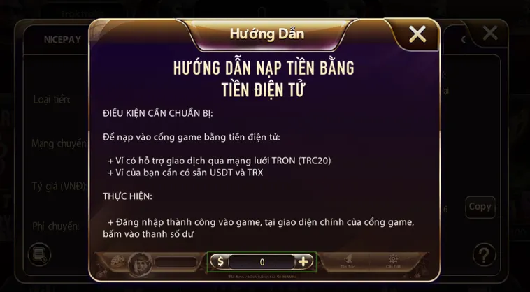 Nạp tiền bằng ví điện tử an toàn tiện lợi.