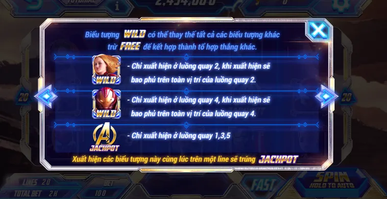 Chinh Phục Vũ Trụ Giải Trí Đẳng Cấp Cùng Siêu Phẩm Nổ Hũ Avengers Tại SunWin