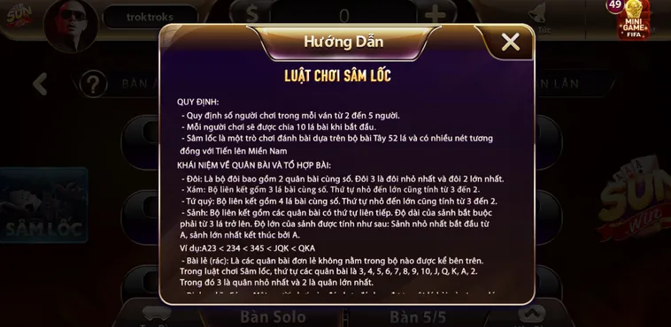 Sâm Lốc tại SunWin Đấu Trí Siêu Tốc Săn Thưởng Khủng Cho Mọi Gamers